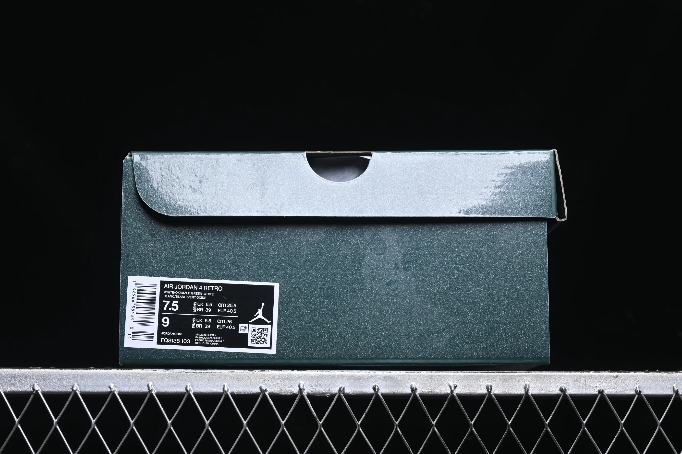 All categories Air Jordan Jordan series basketball shoes Air Jordan 4 Air Jordan 4 Retro "Oxidized Green" AJ4 Joe 4 Oxidized Green AQ8138-103